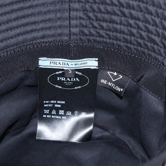 PRADA Bucket Hat Nylon S Black Auth 127060 - Picture 12 of 14